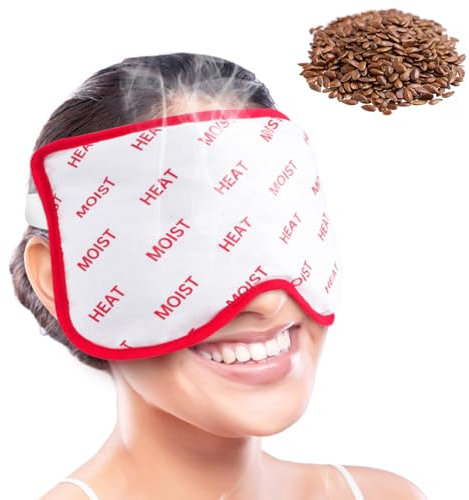 Comfheat Moist Heat Sinus Pressure Relief Mask, Face Heating Pad Microwavable for Dry Eyes, Sinusitis, Migraine, Tension Headache Relief, Warm Cold Compress, Washable