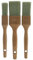 Coral 31857 Earthwise 3 piece Paint Brush set with Eco-Friendly FSC Wooden Handle and Fine Filaments 1 1.5, 2