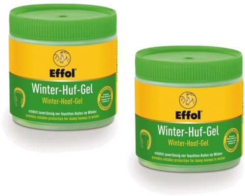 RL24 - Winter Huf-Gel | Hufbalsam für beanspruchte Hufe im Winter | Huf-Fett zieht langsam & nachhaltig EIN | Hufpflege für Pferde | 2 x 500 ml Dose (2er Set)