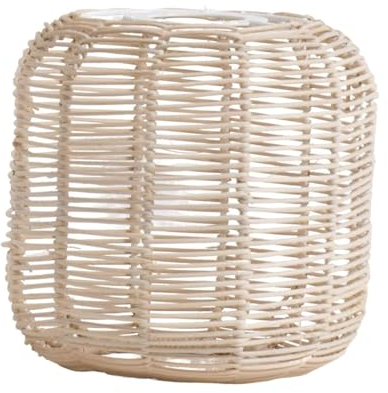 AWHAO Retro-Hängelampenschirm Geflochtener Rattan Hängelampenschirm Deckenleuchte Kronleuchter Abdeckung für Hotel Home Küche Wohnzimmer, Stil K