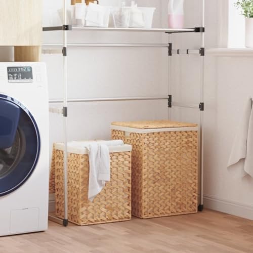 Homgoday Cestos de Ropa Sucia 2 Piezas Jacinto de Agua Cestas para Ropa