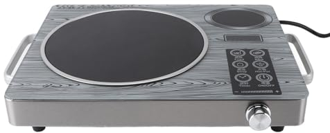Cocina de Inducción Eléctrica de 3500 W, Placa de Inducción Portátil Profesional con Temporizador de 4 Horas y Ajuste de 26 Niveles, Placa (Enchufe Europeo 100-260 V)