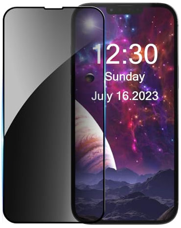 MINUUISCT 1 protector de pantalla de privacidad para Reamle C55/Realme 12 Lite, cobertura de vidrio templado, protector de pantalla