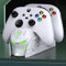 Akku für Xbox/Series x/Xbox One Controller, Xbox Controller Ladestation mit 2 Stück Großer Kapazität 2550mAh Wiederaufladbar Akku für Xbox Series X/S/Xbox One/Xbox One S/X/Elite Controller(Weiß)
