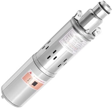 Pompa solare per fontana in acciaio inox, 180 W, pompa sommersa a energia solare, 12 V, flusso massimo 1,2 M³/H 20 m, lunghezza del cavo, 17 m, pompa per acqua sommergibile, per agricoltura