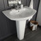 Somanki Lavandino a Colonna in Ceramica Bianca 650x520x200 mm,Lavandino,Lavandino Bagno,Lavandini Bagno,Articoli idraulici-143001