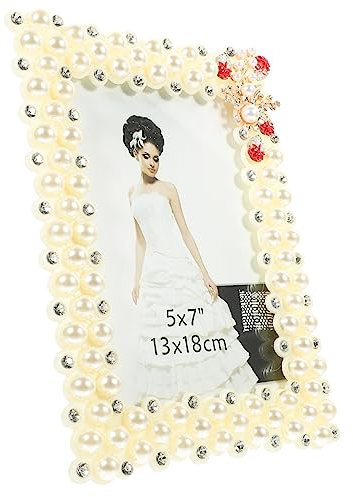 QUMIIRITY Schöner Bilderrahmen Mit Ständer Strass- Europäischer Stil