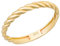 Ardeo Aurum Damen Goldring aus 375 Gold gedreht schmal Vorsteckring Ansteckring Stapelring Gelbgold Größe 54