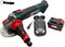 HEADNMORE® Parkside® - Smerigliatrice angolare a batteria da 20 V, PWSA 20 in valigetta per il trasporto + portachiavi HEADNMORE® (batteria da 1 x 4 Ah)