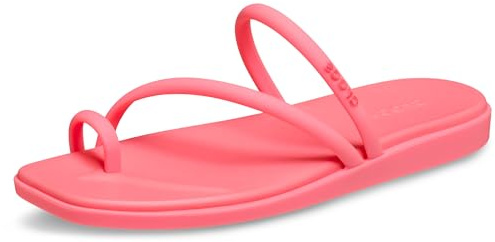 Crocs Miami Toe Loop Sandalen, Flache Damen-Sandalen, Guave, Größe 39, Guave, 39 EU