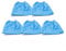 Lot de 5 sacs filtrants en tissu lavables pour aspirateur Parkside PNTS 1300 C3 IAN 102791
