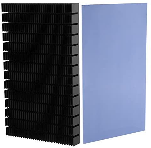 Qusedwey DIY Aluminium KüHler für 3080 3090 Grafik Karte RüCk Seite VRAM, MOD GPU Backplate 150X90X15Mm