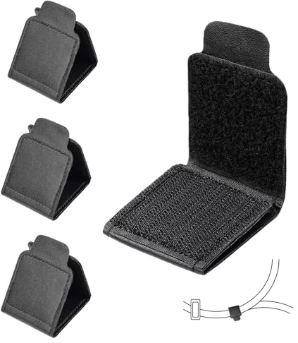 flintronic Clip per Cinture di Sicurezza, 4 Pezzi Regolatori per Cintura di Sicurezza, Universale Regolatore da Cintura in Pelle, per Spalle e Collo Rilassanti, 5.2 * 7cm(Velcro)