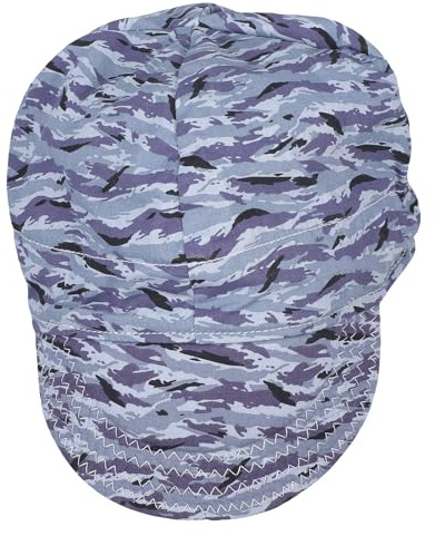 MOTHNUR Adjustable Cotton Welder Cap Protective Welding Hat Breathable Sweat-absorbent Cotton Duckbill Cap for Men and Women Industrial Head Protection