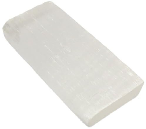 HINTRMENT Piastra in Selenite Bianca Lucidata Cristallo Raffinato per Decorazione Casa Versatile e Facile da Trasportare per Collezionisti