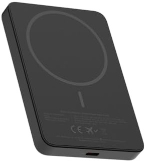 Xtorm Go2 Powerbank 5000 mAh 20 W, magnetisch, USB-C-Anschluss, ultradünn | Geeignet für iPhone und kompatible Geräte, ideal für unterwegs oder für die Arbeit, Premium Charcoal Finish