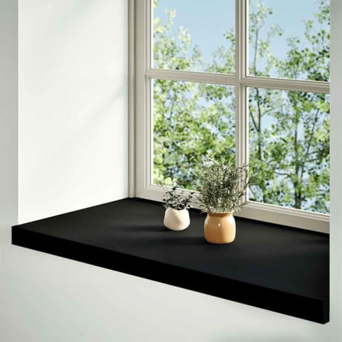 davanzale per finestra in rovere, 2 pezzi, 70 x 40 x 2 cm, in legno massiccio | Superficie non trattata, naturale, facile da pulire, venature individuali