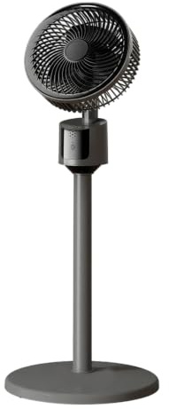Standventilator sehr leise, Stand Ventilator groß, Ventilator mit Kühlung, Standing Fan, Bodenventilator gross, leistungsstark Ventilatoren mit Fuß, für Schlafzimmer Wohnzimmer Bedroom, Schwarz
