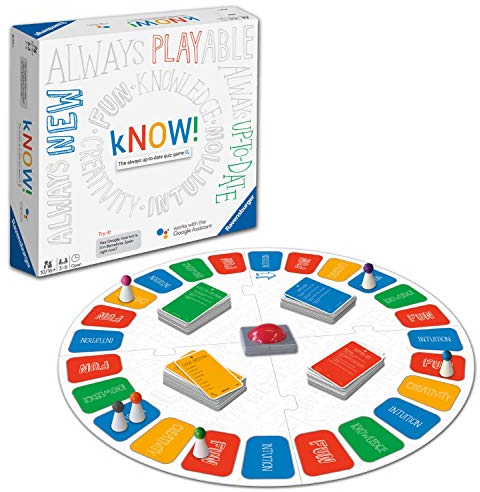 Ravensburger 26071 Know wusste es Interaktives Brettspiel für Kinder & Erwachsene Alter ab 10 Jahren-Das Always-up-to-date Quiz-Spiel Powered by The Google Assistant