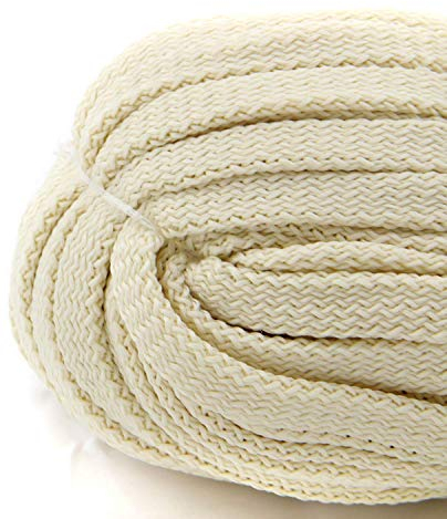 nts Nähtechnik 50m Flachkordel aus Polyester ohne Kern 8mm breit (Creme)