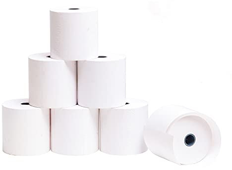 OFITURIA Lot de 48 Rouleaux de Papier Thermique 80 x 60 x 12 mm pour imprimante TPV, sans Bisphénol A