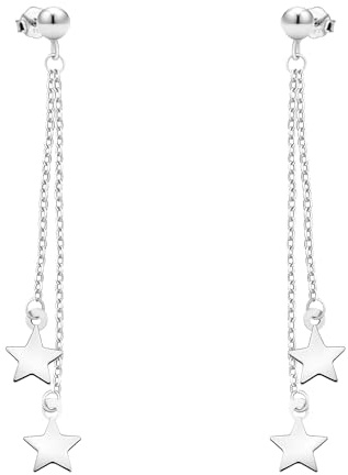 SOFIA MILANI - Damen Ohrringe 925 Silber - Ohrhänger als Stern - 20675