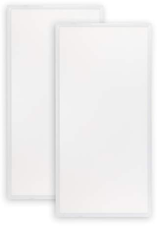 Popp® Panel LED PRO 60W con lente PMMA, 220V, 6000Lm, IP40 Blanco 60x120cm *(Driver LIFUD incluido) No flicker no requiere tornillos instalación, para techos desmontables(60x120cm Pack 2, 4000K)