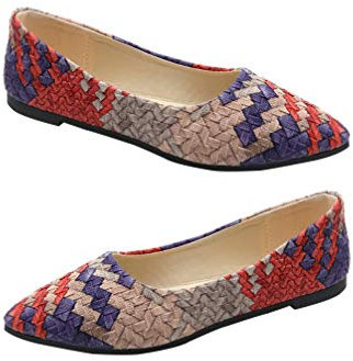 Holibanna Mocasín De Mujer Zapatillas Transpirables Mujer de Ballet de con Punta Puntiaguda de Informales para Las Zapatillas Transpirables Loafers Mujer Zapatillas De Ballet