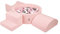 KiddyMoon Parque Infantil De Espuma con Rodondo Piscina De Bolas (200 Bolas) para Niños, Rosa:Blanco/Gris/Rosa Claro