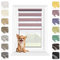 MARDOM Rollos für Fenster Ohne Bohren, Duo Rollo Tag und Nacht, Rollo Ohne Bohren, Doppelrollo Klemmfix Ohne Bohren, Doppelrollo 90 cm Breit, Jalousien (Hellviolett, 90x215 cm (Stoffbreite: 86)