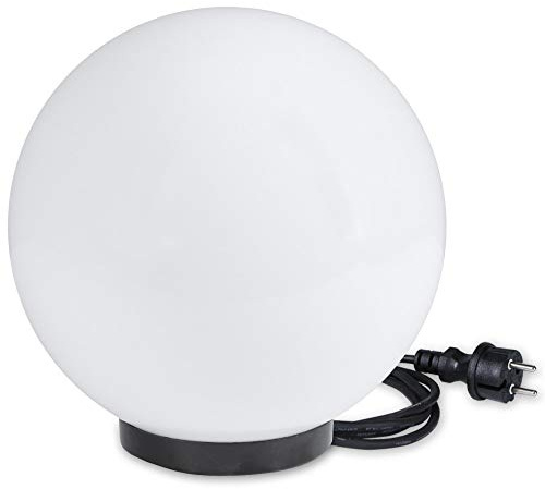 Kugelleuchte inkl. 3m Anschlußkabel Ø 50cm Kugellampe Gartenleuchten Aussen Terrassenleuchte IP44 witterungsbeständig 230V