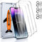 LK [3+3 Stück Schutzfolie für iPhone 14 Pro Max(6.7), Rahmen-Installationshilfe, 3 Stücke Panzerfolie und Kamera Schutzglas, 9H Härte Panzerfolie, HD Displayschutz Screen Protector