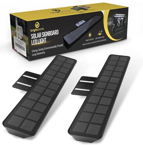BRIGHTICONIC Luces solares para exteriores, inalámbricas, para agente inmobiliario, letrero de poste de iluminación solar, luces LED solares, regalos para agentes inmobiliarios para arrendamiento,