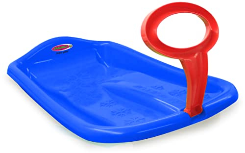 JAMARA 461131 Snow Play Bob Arrow 74cm-Schlagzäher Kunststoff, Haltegriff, Maximalgewicht: 50 kg, aerodynamische Bauweise, Blau