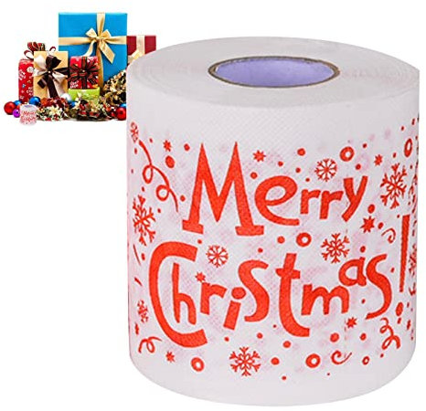 Voiakiu Papier Toilette de Noël | Papier Toilette Doux Père Noël,Papier hygiénique décoratif pour décoration de Noël Articles de fête