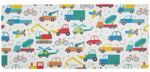 Großes Mauspad Cars Collection wasserdichtes Mauspad rutschfeste Gummi-Schreibtischunterlage Gaming Mauspad Büro Schreibtischunterlage 80 x 30 cm