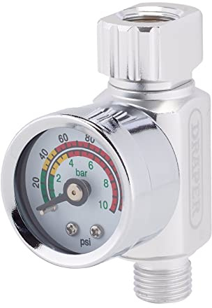 Draper 28377 1/4 BSP On-Gun Air Regulator and Gauge, 140psi