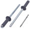 SKIR'CO Lot de 150 rivets aveugles peints 4,0 x 16 mm en aluminium - Foret inclus (gris graphite RAL 7024)