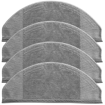 Luxuypon 4 Pcs/10 Pcs Replacement Mop Cloths Compatible with Eufy RoboVac X8 Series Hybrid Robot Vacuum Cleaner Spare Accessories (Set A)
