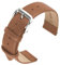 Cobee Leder-Uhrenarmbänder, weiches Kalbsleder Uhrenarmband, Schnellverschluss Leder-Ersatzarmband für Männer und Frauen, Universal-Uhren-Armband, Edelstahl Verschluss Schnalle(Hellbraun,20mm)