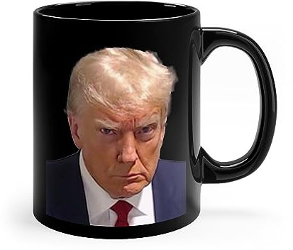 Brian Bula Trump Mug Shot Kaffeetasse Donald Trump MugShot Cup 325 ml schwarz