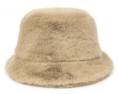 Zylioo L-XL Winter Anglerhut Für Großen Kopf,Winter Warmer Fischerhut 58-60,Winter Pelzig Bucket Hats
