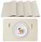 Lumaca Tischsets Abwaschbar, Set mit 4 Platzsets Abwaschbar,Tischset Hitzebeständig, rutschfest, für Küchentisch und Restaurants,Beige