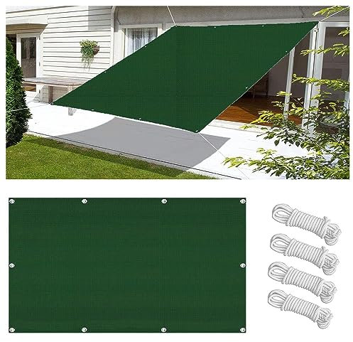 Vela Ombreggiante Impermeabile 2x2M Tenda da Sole per Esterno Vele Ombreggianti Rettangolare Telo Parasole con Fune e Occhiellato Protezione UV Tenda a Vela per Giardino Balcone Terrazza