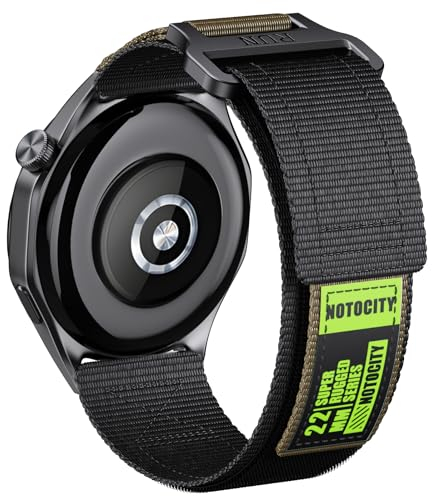 Armband Für Huawei Watch GT5/4/3/2 46mm/GT5/3/2 Pro 46mm/GT Runner, 22mm Nylon Ersatzarmband für Samsung Galaxy Watch 46mm/3 45mm/Gear S3 Classic