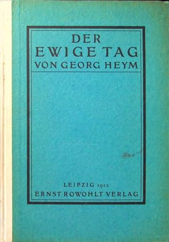 Der ewige Tag. Gedichte.