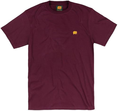 Trendsplant T-Shirt Organic Essential T-Shirt | Burgundy Red-L