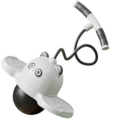 TQUEG Der Pogo Jumper mit Griff und Kugelpumpe ist mit Einer Luftpumpe zum Training und Balancieren Einer maximalen Belastbarkeit von 100 Kilogramm ausgestattet (Little Bear Black)