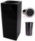 Grab Vase| Grabvasen | Friedhof Vase| Grabschmuck| Vase aus Epoxidharz- Schwarz|R41