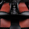 LECREA Auto Fußmatten für Citroen AMI Berlingo C Crosser C Elysee C1 C2 C3 C3 XR C4 C5 C5 Aircross LHD, Allwetter Leder Fußmatten, Wasserdicht Anti-Rutsch Teppich Matten,D Orange